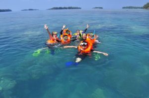 Snorkelling in Tidung island
