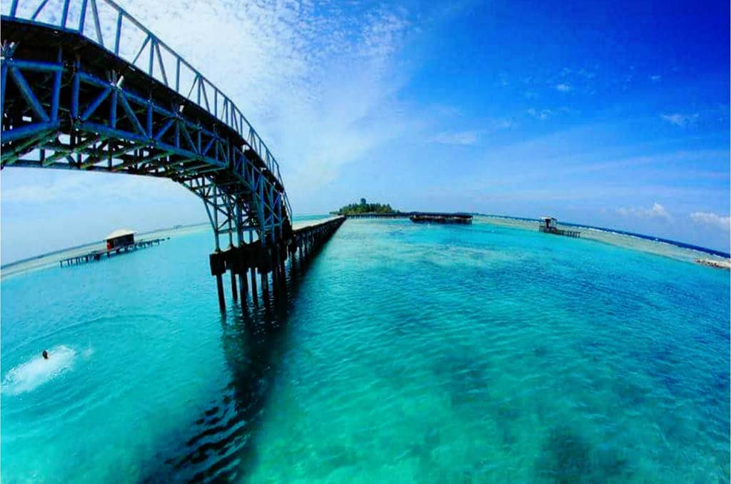 The view of Bridge of Love - Tidung island