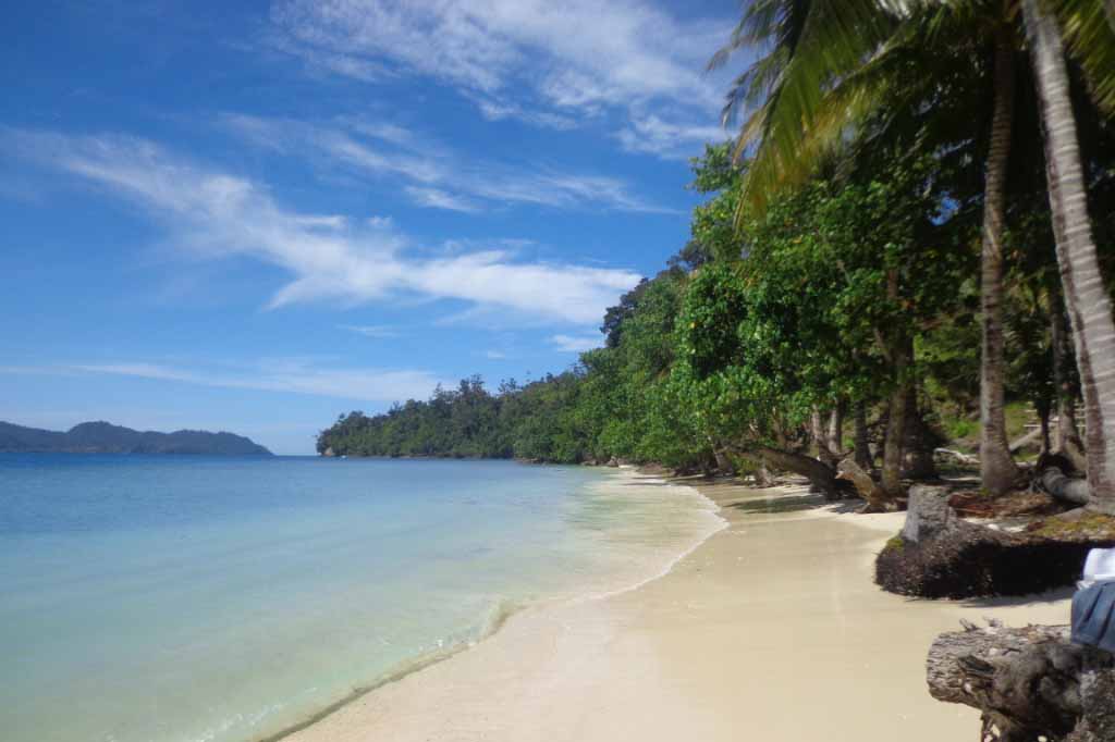A beach at Pagang island