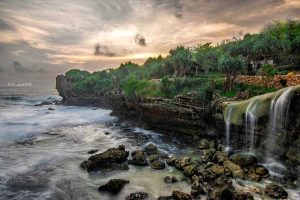 Toroan waterfall landscape view
