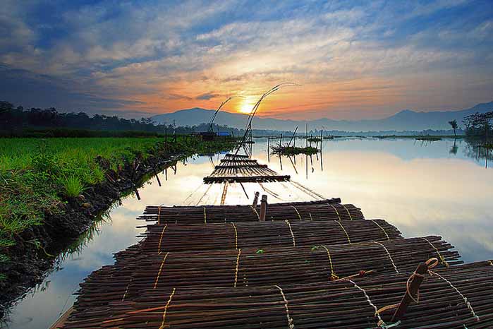 The beauty of Situ Patenggang lake