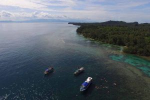 Snorkeling around Sangiang island