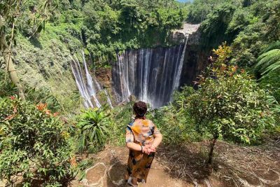 Tumpak Sewu waterfall and Grand ma